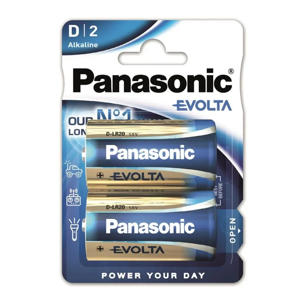 Батарейка Panasonic EVOLTA D BLI 2 ALKALINE